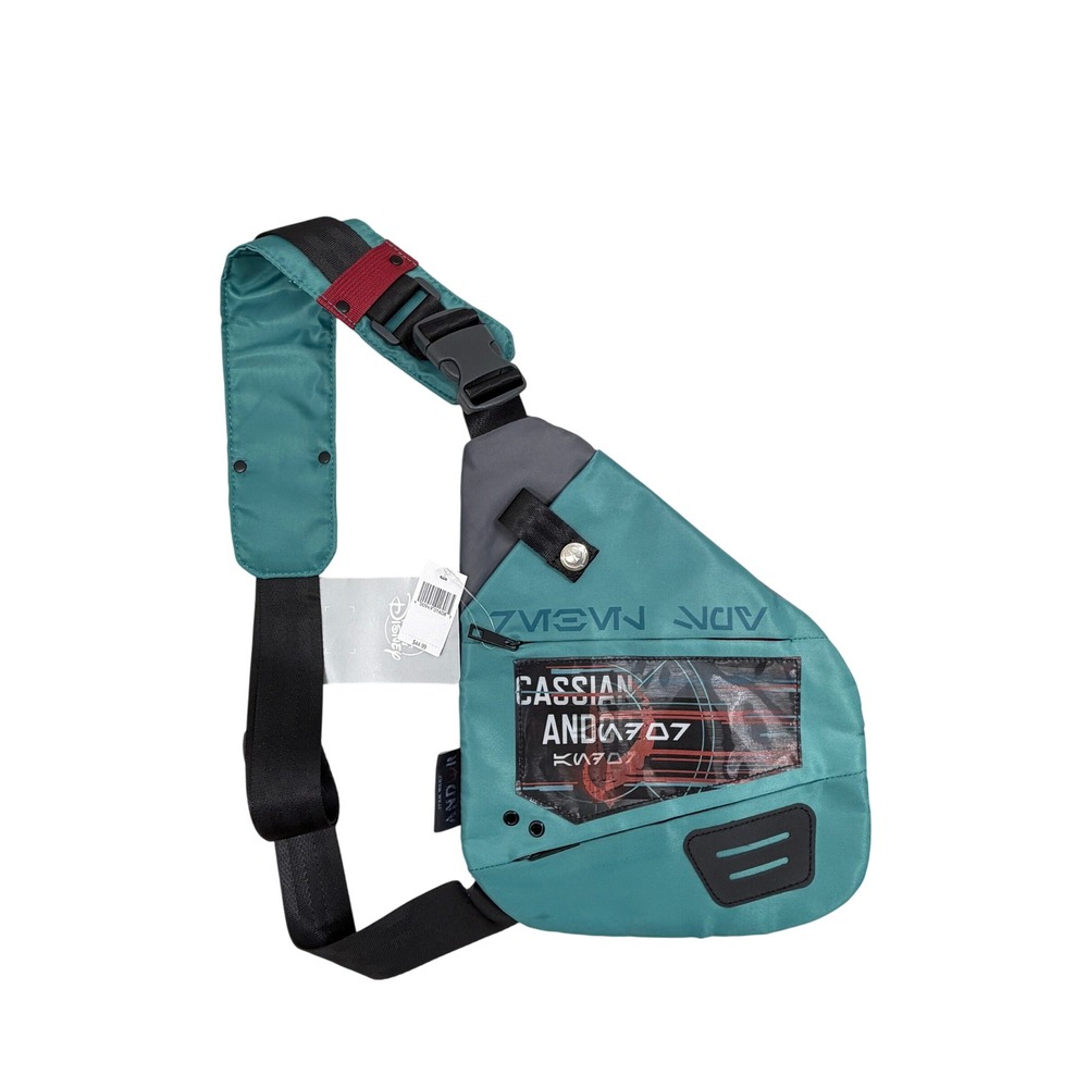 Disney Star Wars Cassian Andor Rebel Spy Sling Bag Teal Crossbody NWT